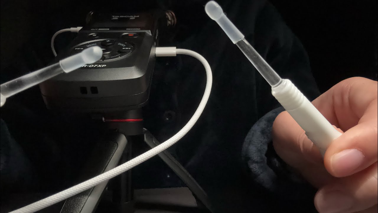 [ASMR]光耳かきでコリコリネチネチ音出してみる[囁きあり]