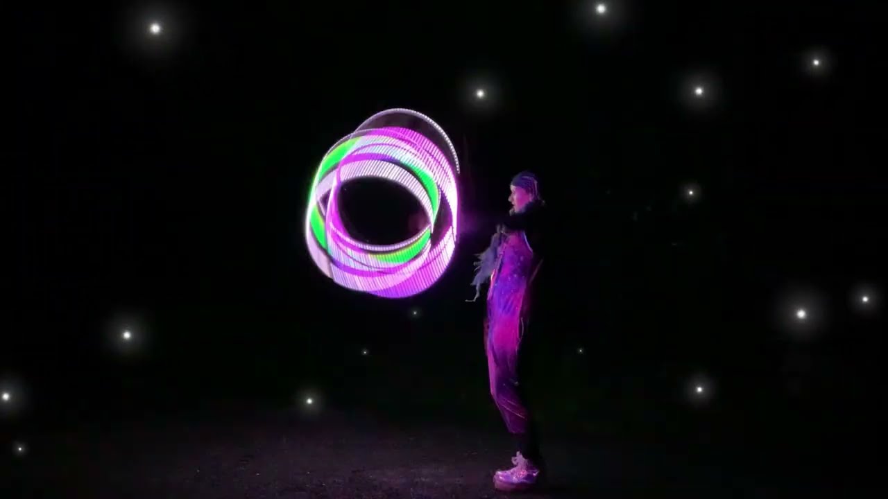 Tribal Bass LED Hula Hooping | Psychedelic Performance by Jessihoopz | Moodhoops x Flavius