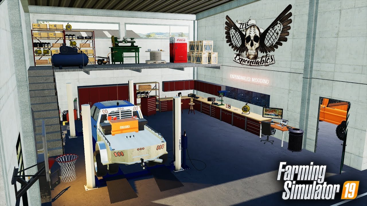 FS19  NEW EXPENDABLES EDITION REPAIR SHOP FOR OUR DEALERSHIP! RCC