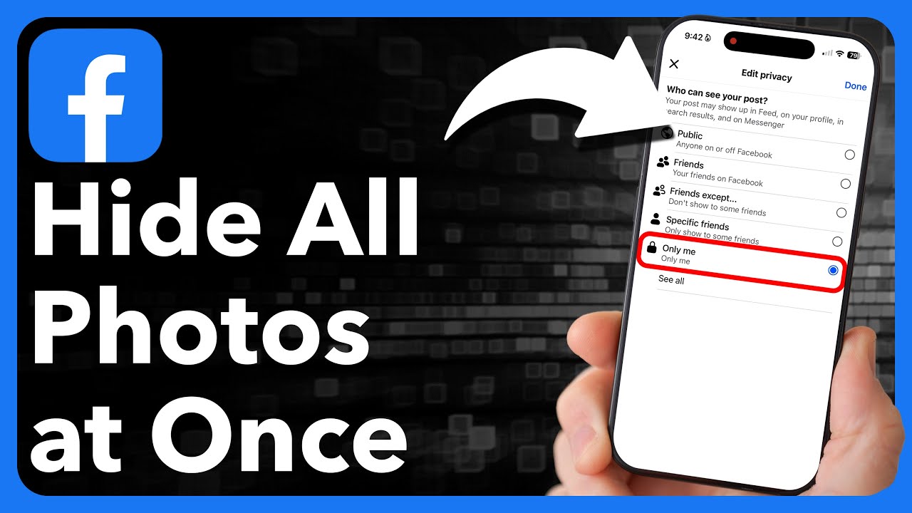 Как скрыть все фотографии Facebook сразу &mdash; Только я