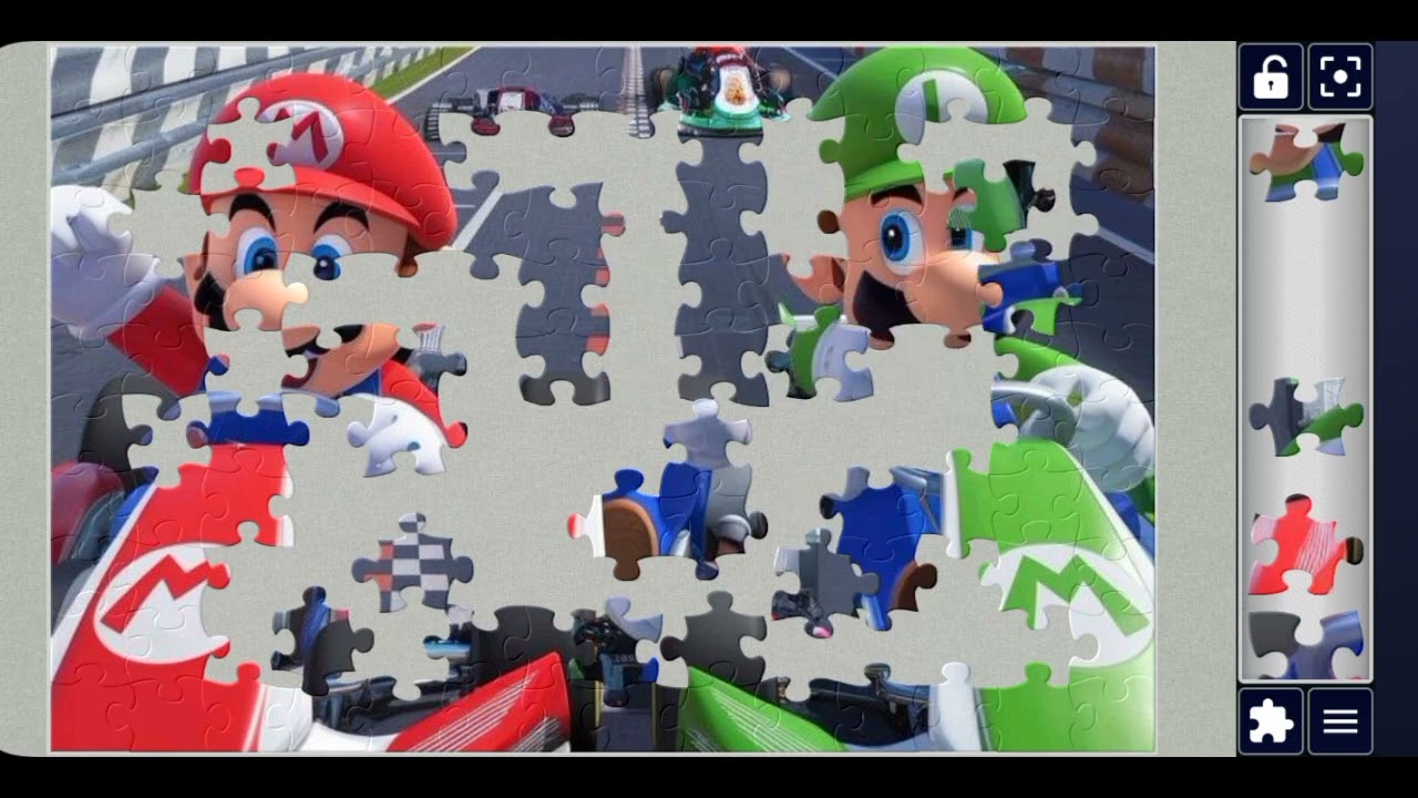 Title: 🏁 Mario vs Luigi: Ultimate Kart Racing Showdown! 🚗🔥 //Jigsaw puzzle 