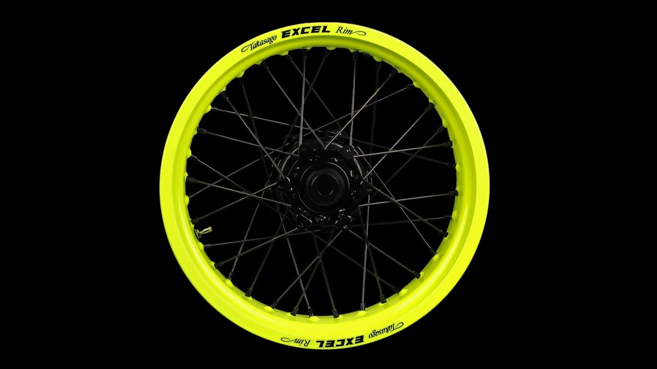 Supermoto Radsatz von Haan Wheels Glow Yellow | Diller Powerparts