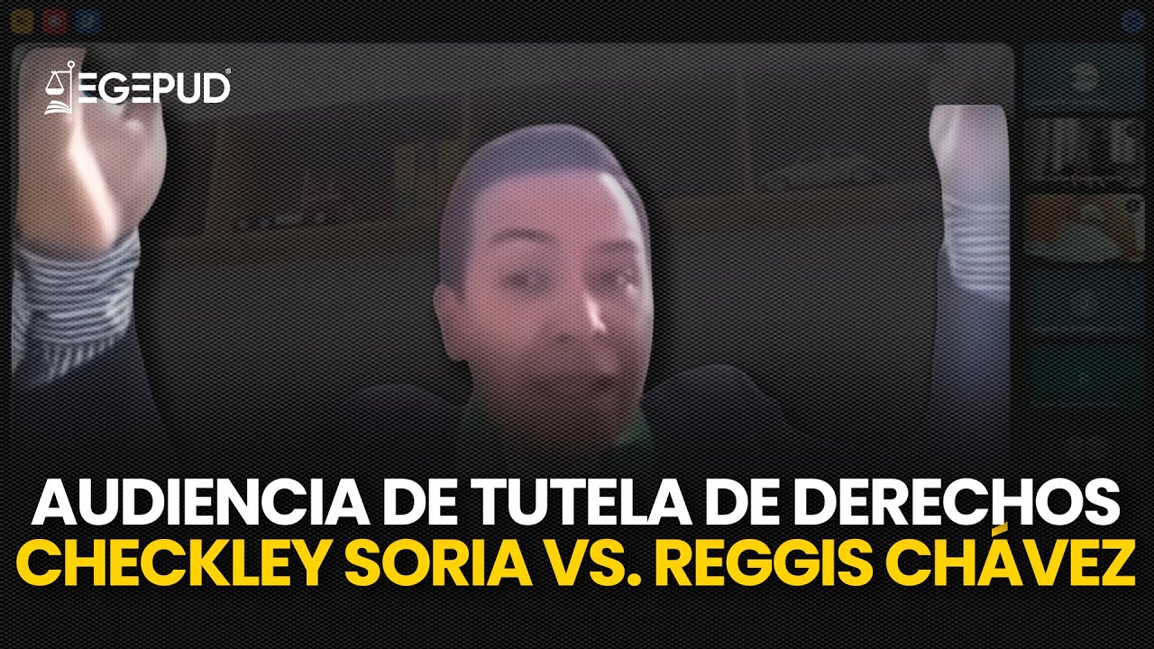 Juan Carlos Checkley Soria vs. Reggis Oliver Ch&aacute;vez S&aacute;nchez: Audiencia por Tutela de Derechos