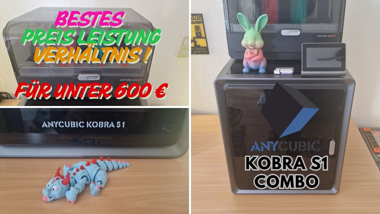 🖨️ Anycubic Kobra S1 Combo im Test – Auto-Leveling, Direct Drive & mehr! 🔧✨