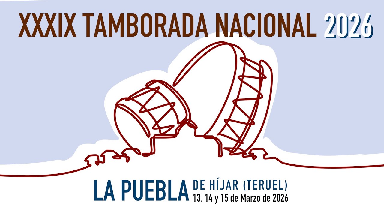 PRESENTACIÓN DE LA TAMBORADA NACIONAL 2026 DE LA PUEBLA DE HÍJAR EN ZARAGOZA