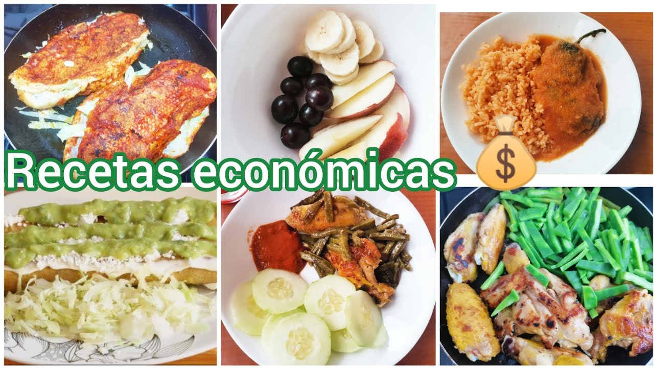 MENÚ ECONÓMICO💰RECETAS FÁCILES/RAPIDAS Y DELISIOSAS😋PAMBAZOS/TACOS DORADOS/CHILES RELLENOS Y MAS...🤤
