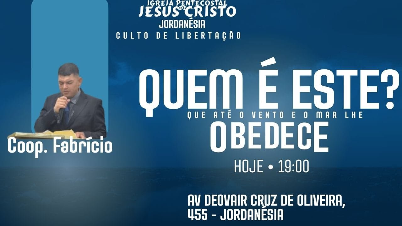 Culto de Libertação - 30/01/2026  as: 19:15 hs