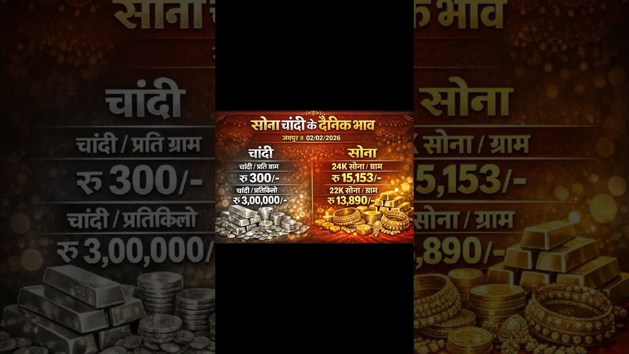 आज का सोना और चांदी के दैनिक भाव ☝️☝️ 