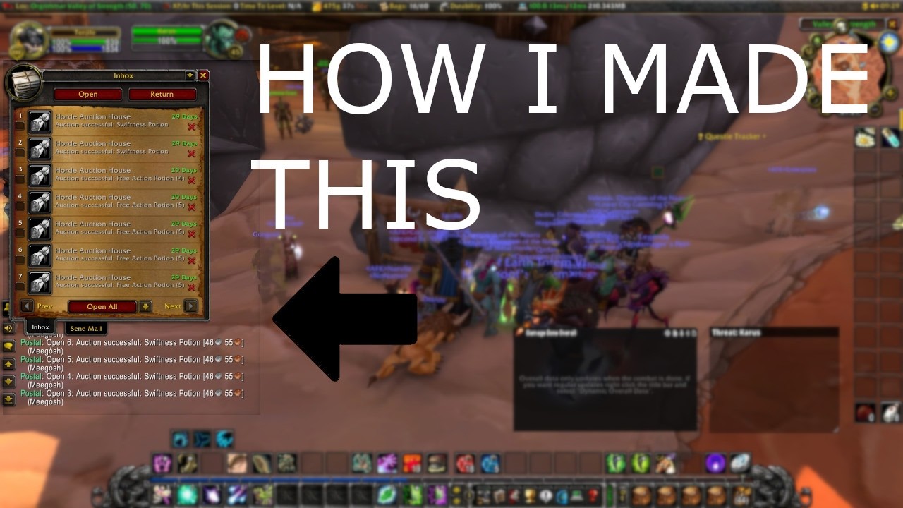 Честный гайд по заработку на травничестве в WoW Classic TBC