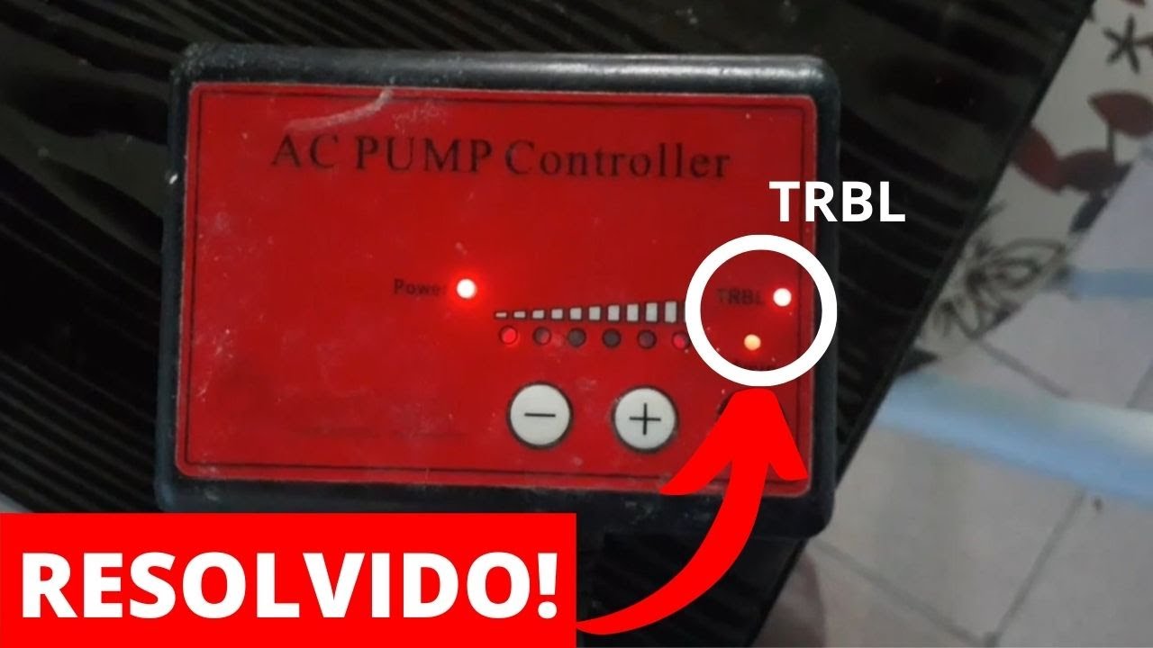 RESOLVIDO! Bomba OceanTech parou de funcionar?  Luz TRBL piscando - SEM CORTAR OU DANIFICAR