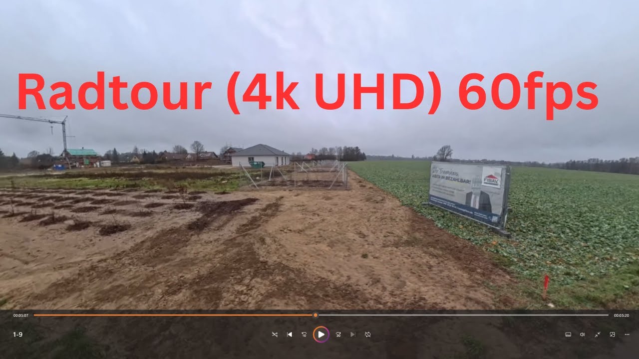 Radtour (4k UHD) 60fps Bitte die Videobeschreibung Lesen