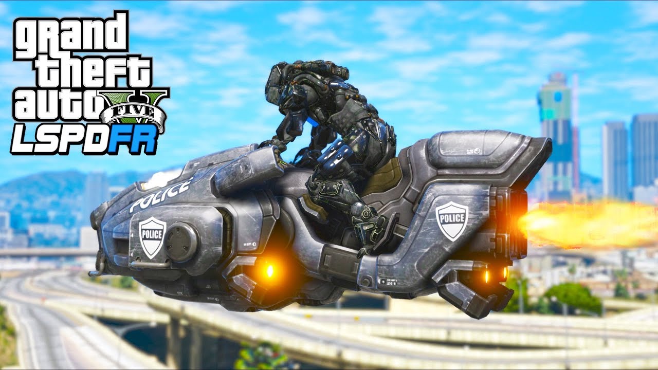 Futuristic COP from Year 2300!! (GTA 5 Mods - LSPDFR Gameplay)