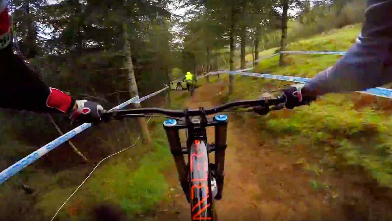 Claudio Caluori's Muddy GoPro Course Preview in France | UCI Mountain Bike World Cup 2016