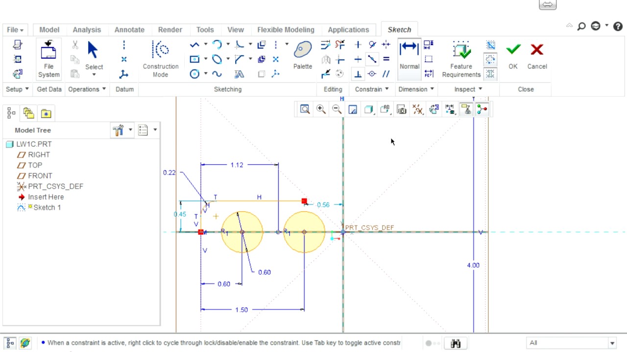 Creo 2.0 tutorial LW1c