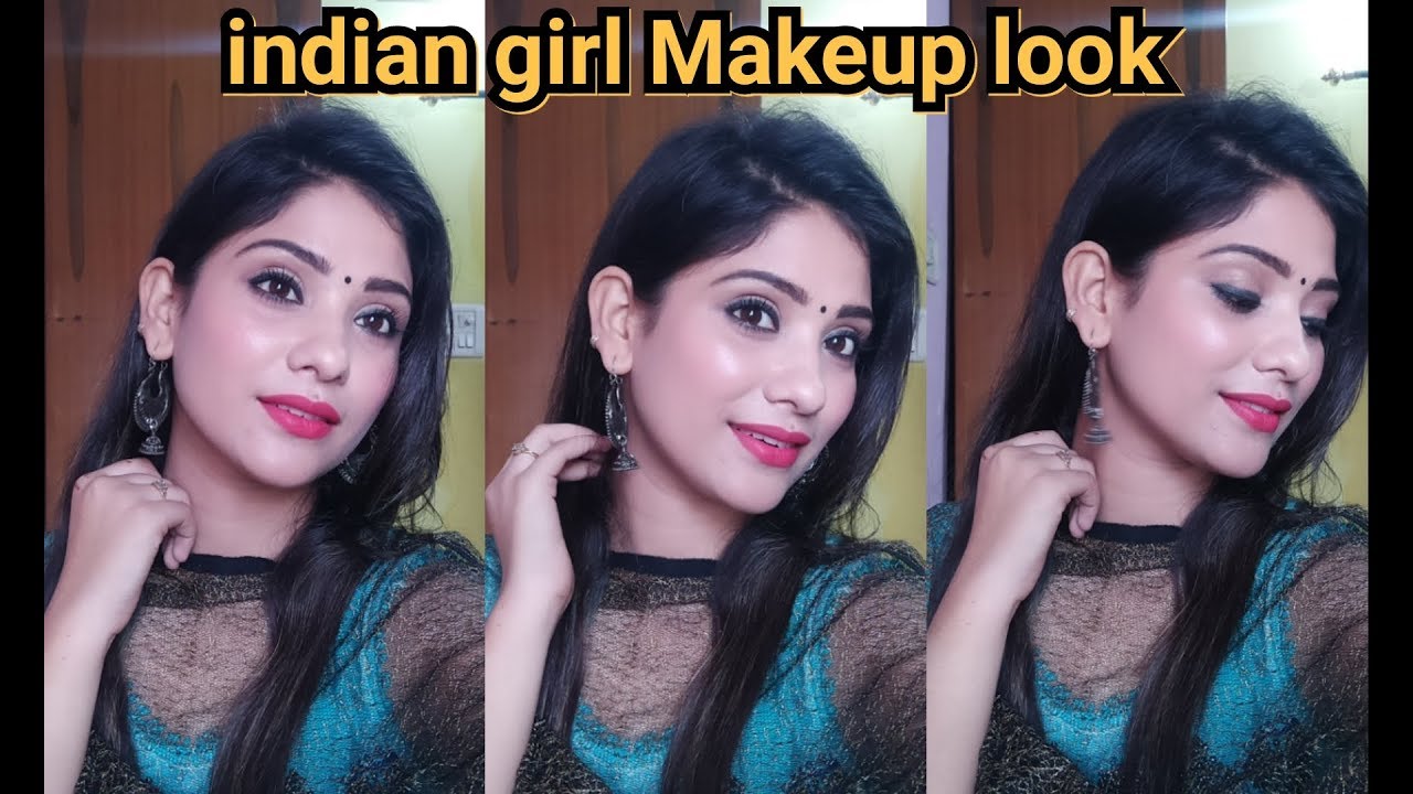 Indian girl makeup look || simple traditional indian makeup || shy styles
