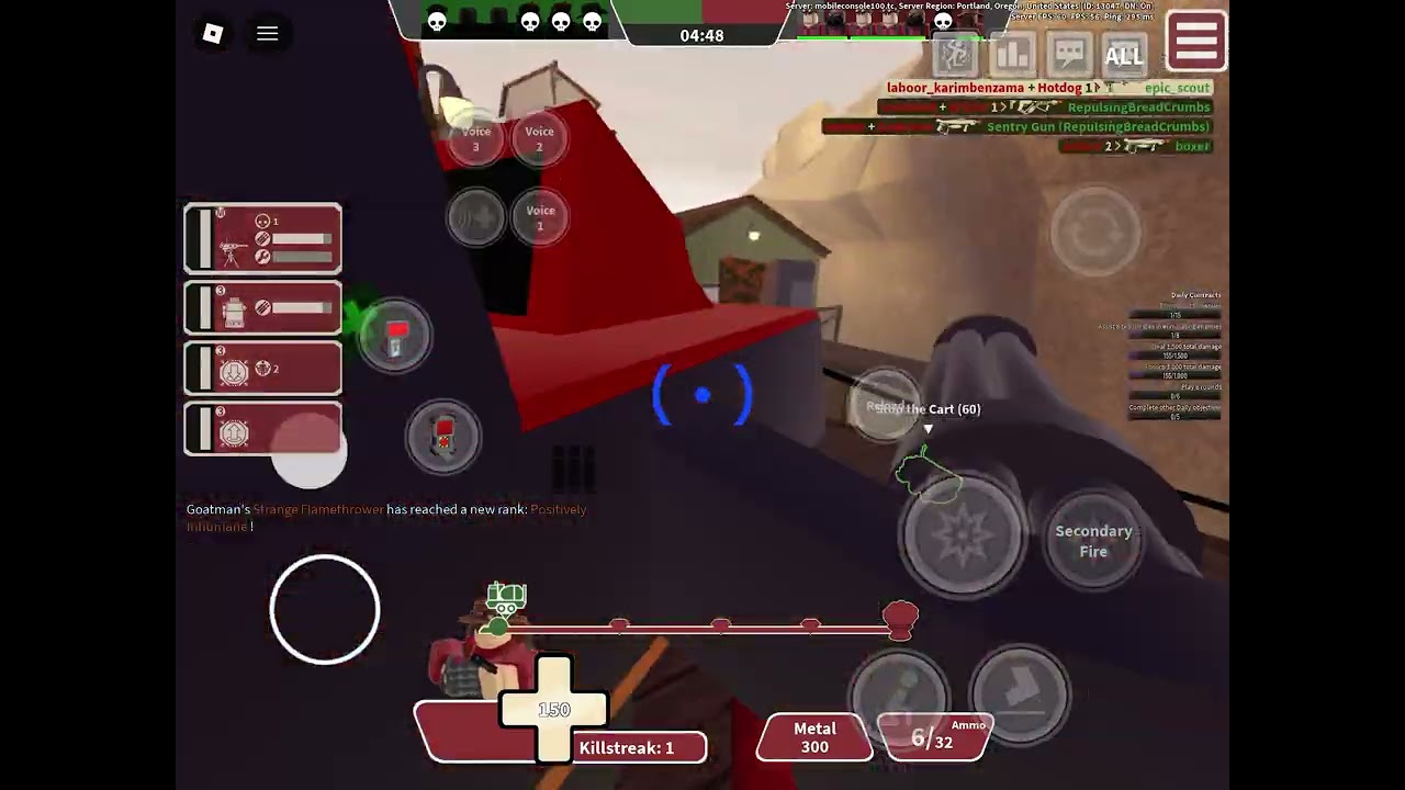 Mechanic gameplay (1 match)