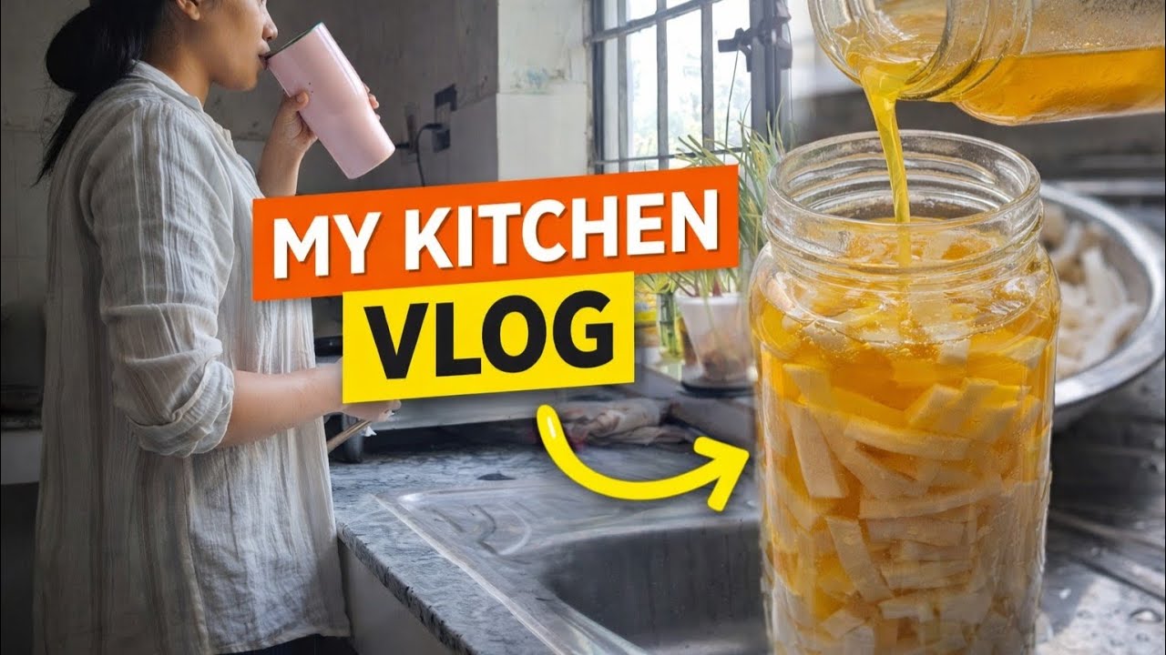 A Simple Day in My Kitchen | Cooking, Cleaning & Radish Pickle