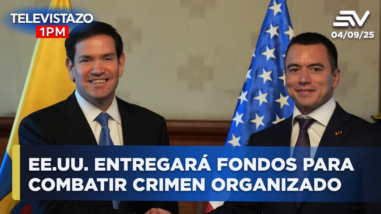 EE.UU. dará $13,5 millones para combatir al crimen organizado en Ecuador | Televistazo 1PM #ENVIVO🔴