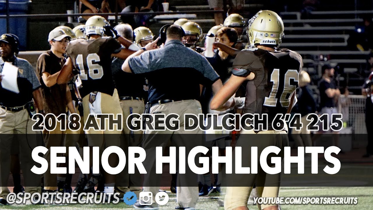 GRONK JR!!!! 💪💨 6'4 215 ATH '18 Greg Dulcich CRAZY SENIOR HIGHLIGHTS @SportsRecruits Mix
