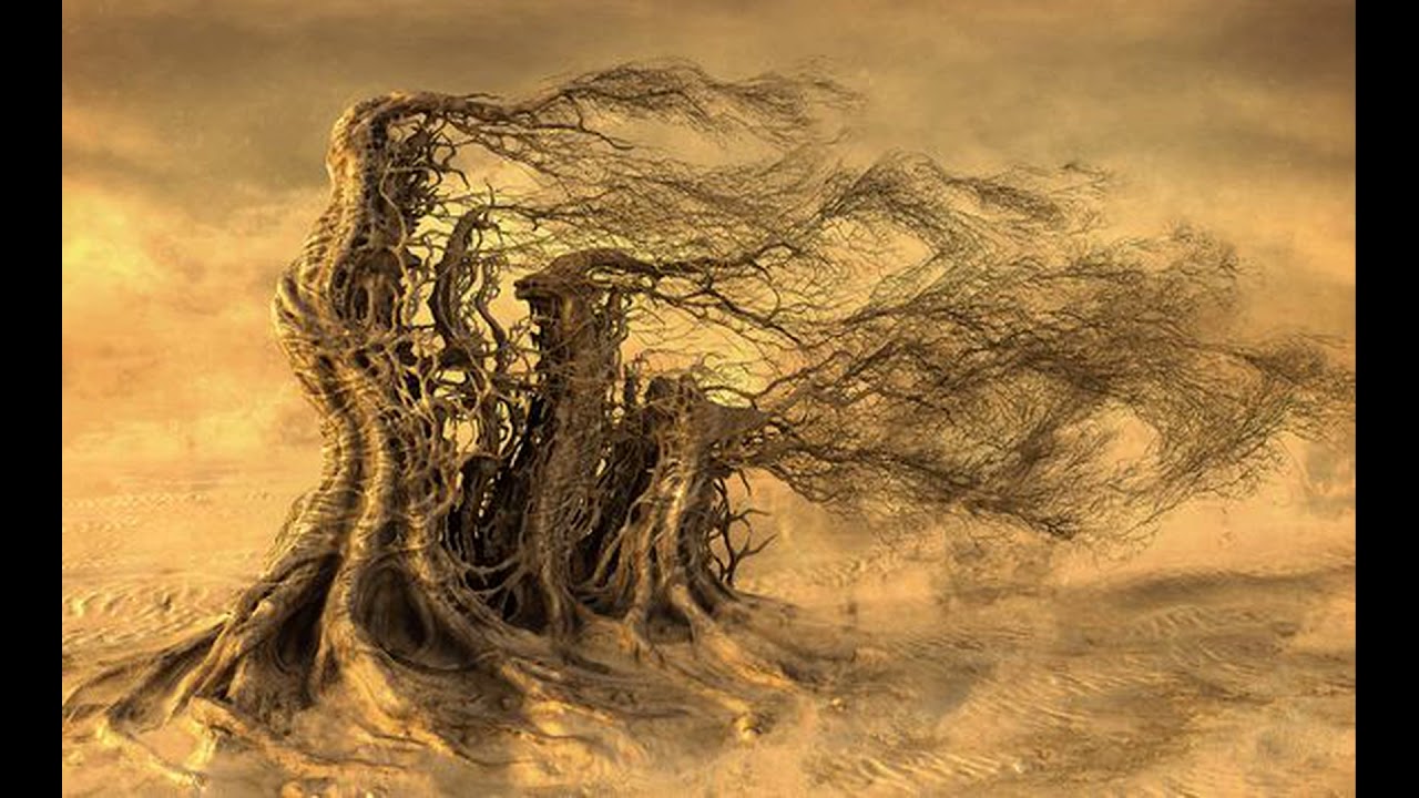 Burning Roots Sketch No 1 - Shawn Renzoh Head