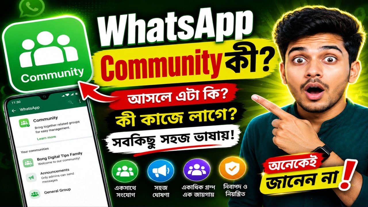Whatsapp Community New Update In Bangla | Whatsapp Community New Feature In Bangla