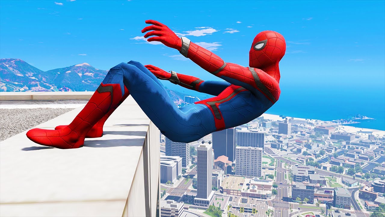 Spider-Man Funny Fails Moments In GTA 5 Playing As Spiderman Funny Moments In GTA 5 #2