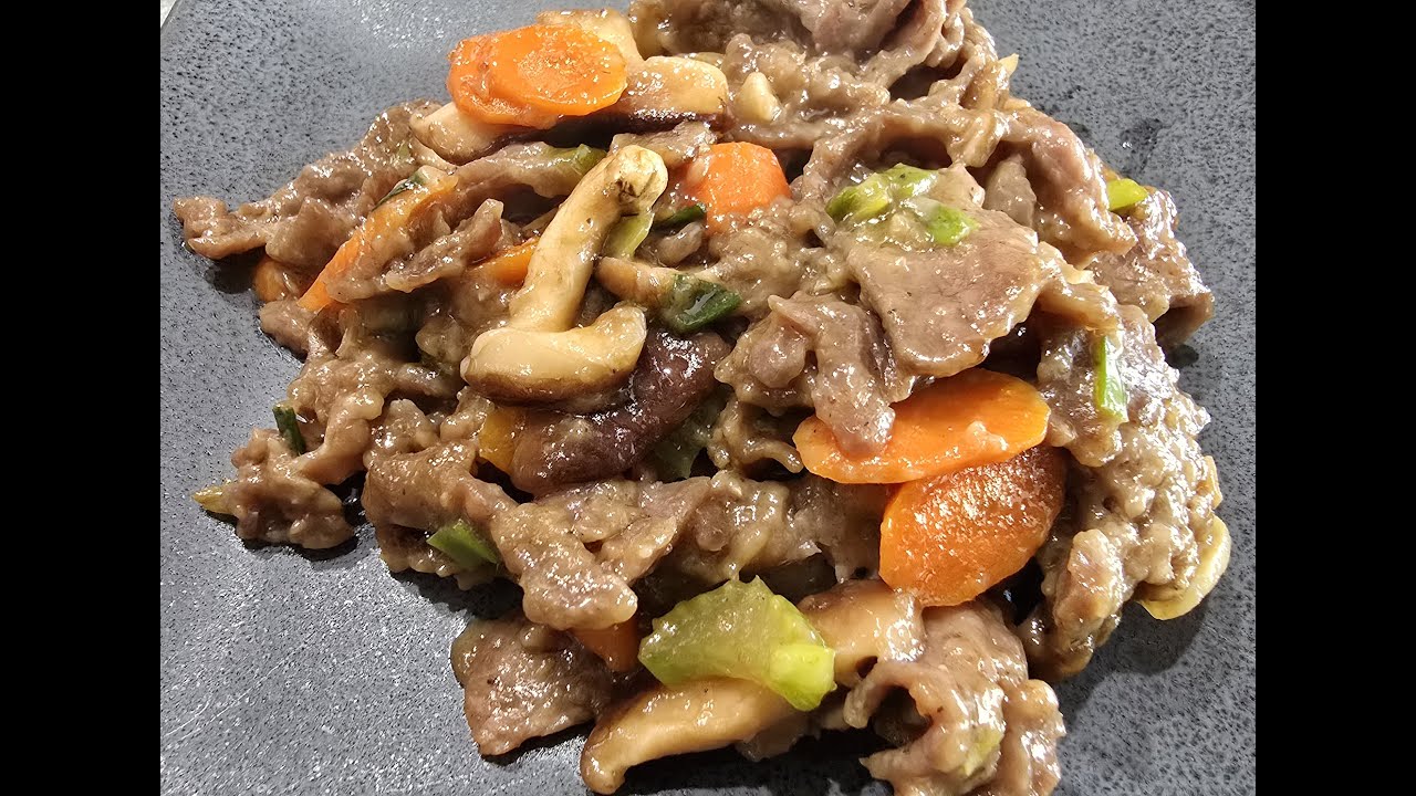 Ternera con salsa de ostras / Beef with oyster sauce