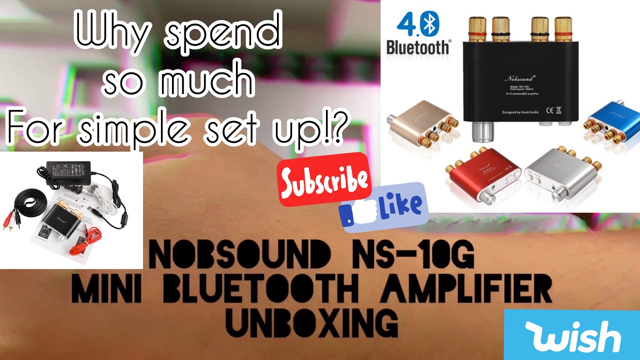 Why spend so much for simple set up!? | Unboxing Mini Bluetooth Amplifier NobSound NS-10G