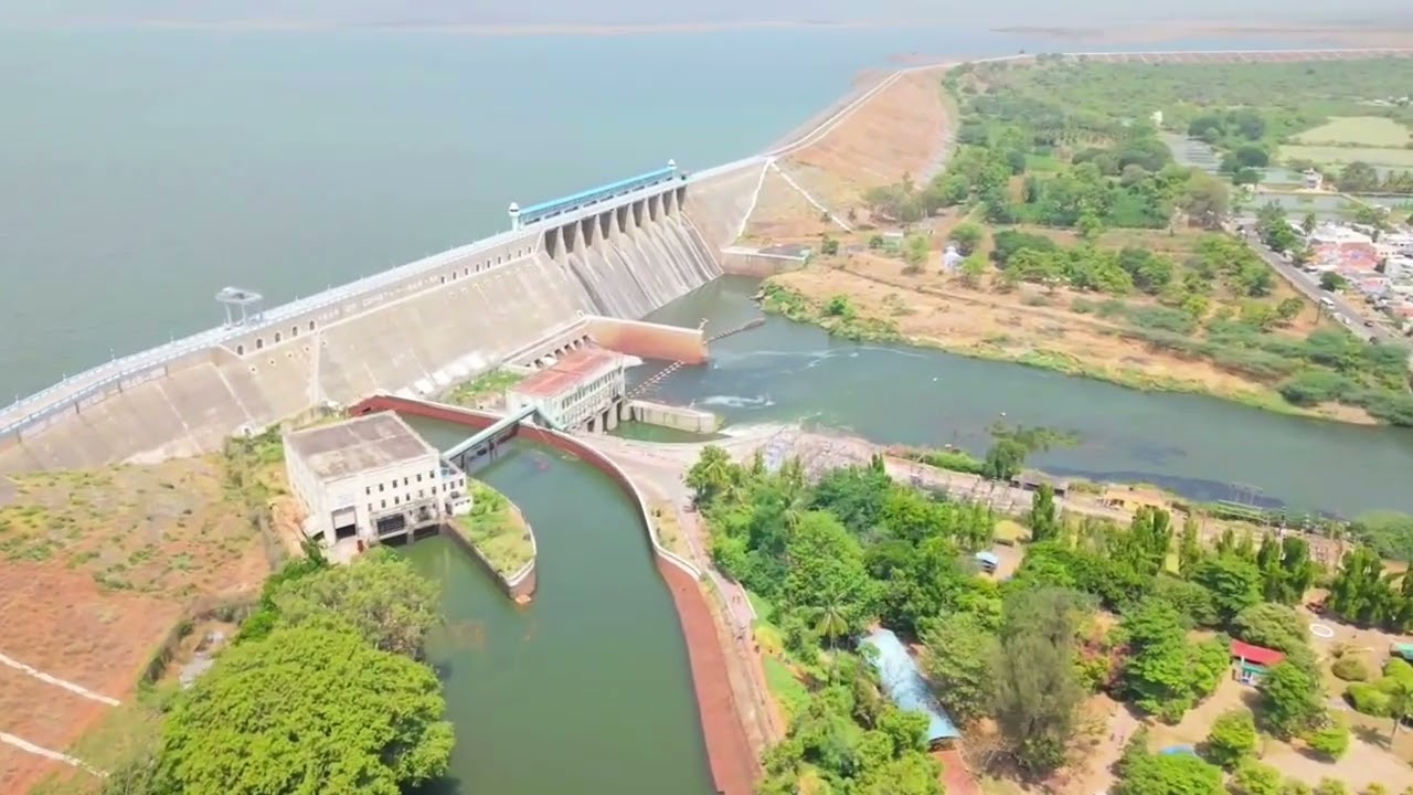 Bhavanisagar Dam&nbsp;is &nbsp;earthen dam&nbsp;located in&nbsp;Erode district #travel #trending #nature #viral #drone 