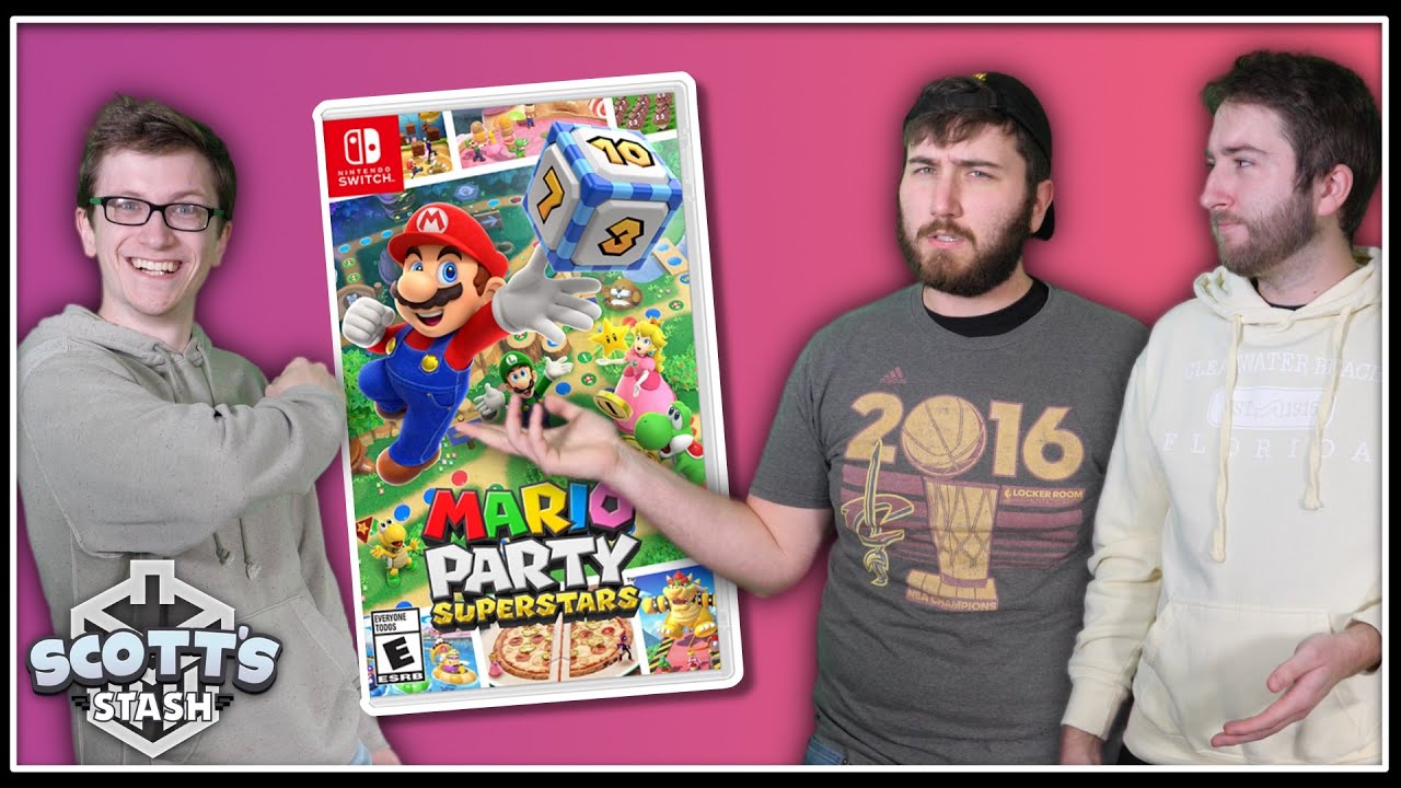 Scott, Sam and Eric Kick Back with Peach's Birthday Cake in Mario Party Superstars