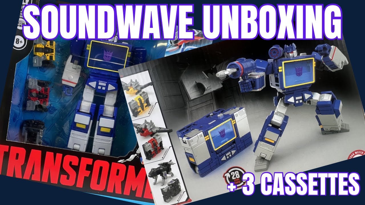 Распаковка Studio Series 86 Soundwave! Первый взгляд + 3 кассеты (не рекламная публикация)