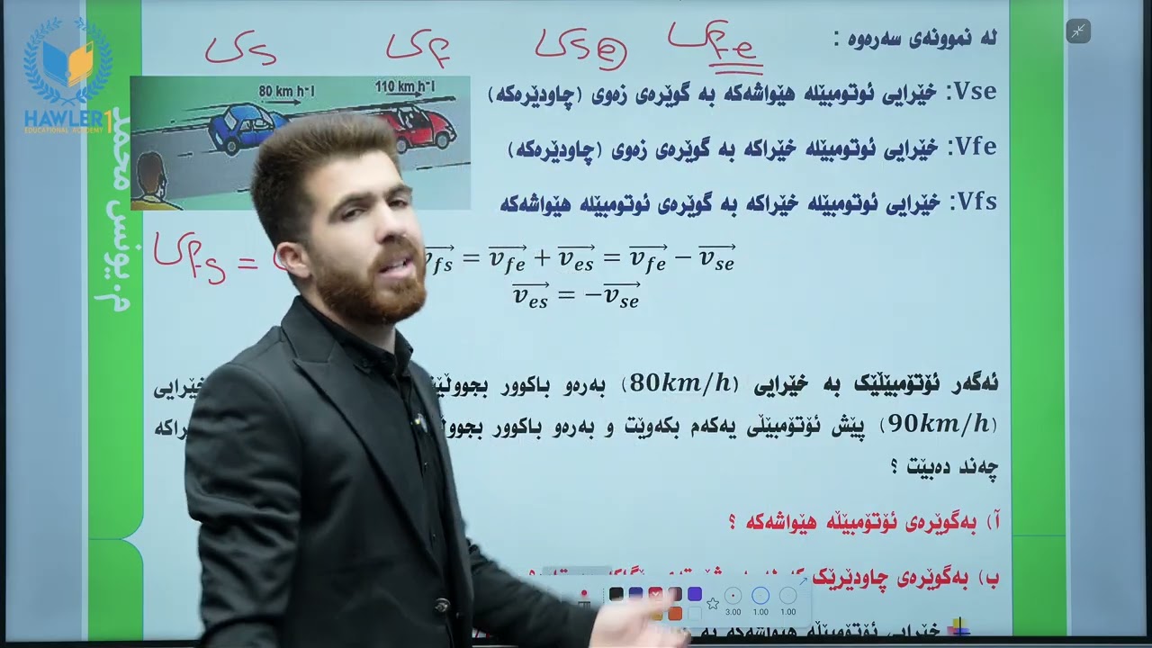 فیزیای پۆلی یازدەم- وانەی هەشتەم - بەندی (٢-٤) جووڵەی ڕێژەیی، م.یونس محمد- پسپۆڕی فیزیا.