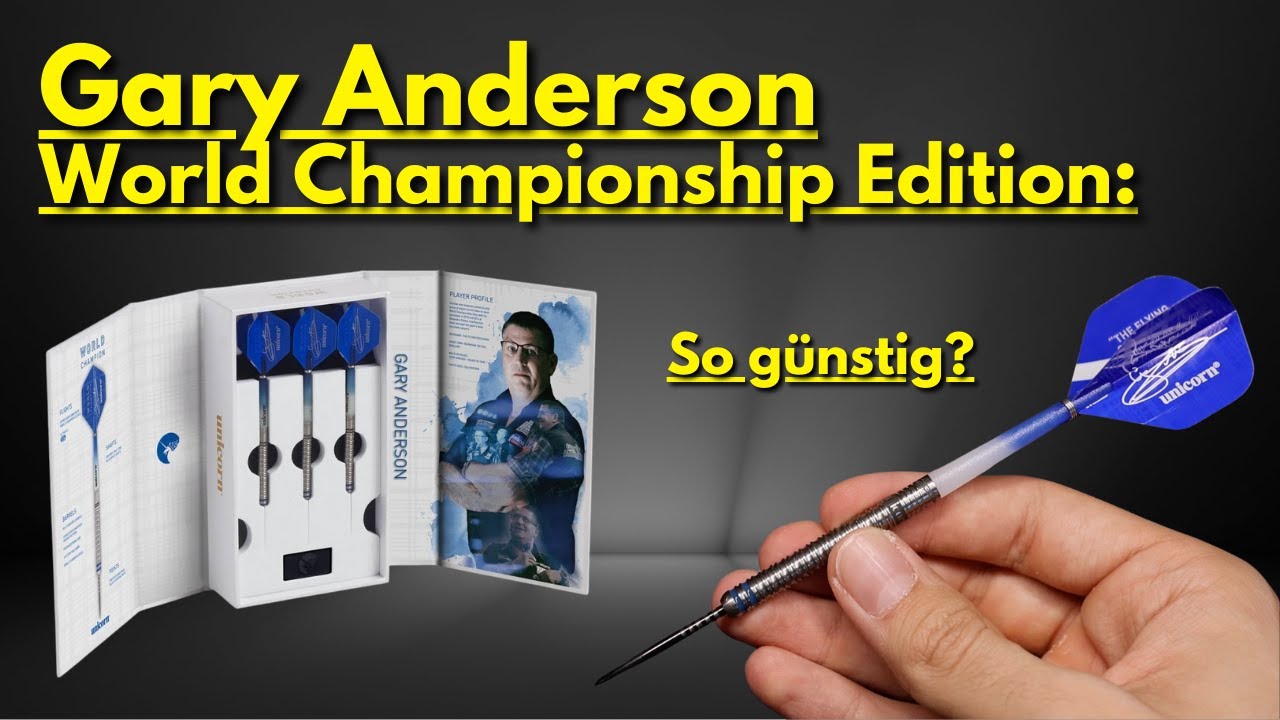🔥🏴󠁧󠁢󠁳󠁣󠁴󠁿 Gary Anderson Darts im Test 🎯 World Championship Edition Unboxing & Test im Scolia Match. 💸