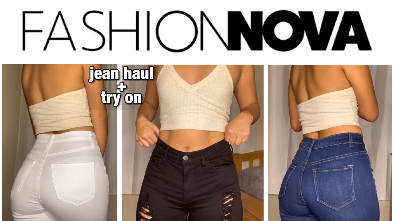 best fashionnova booty shaping jeans try on haul 🍑🙌🏼👖