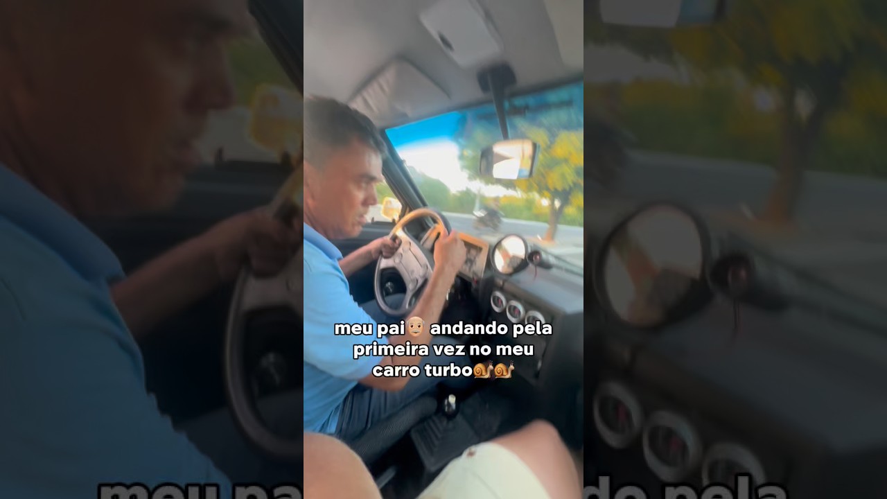 Meu andando pela primeira vez no meu carro turbo🐌🐌 #gearhead #turbo golquadrado #carroantigo