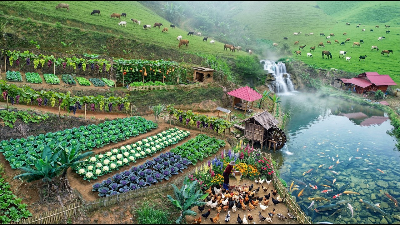 Alone on the Mountain&hellip; She Built a Beautiful Vineyard, Thriving Farm No One Expected | Off-Grid Life
