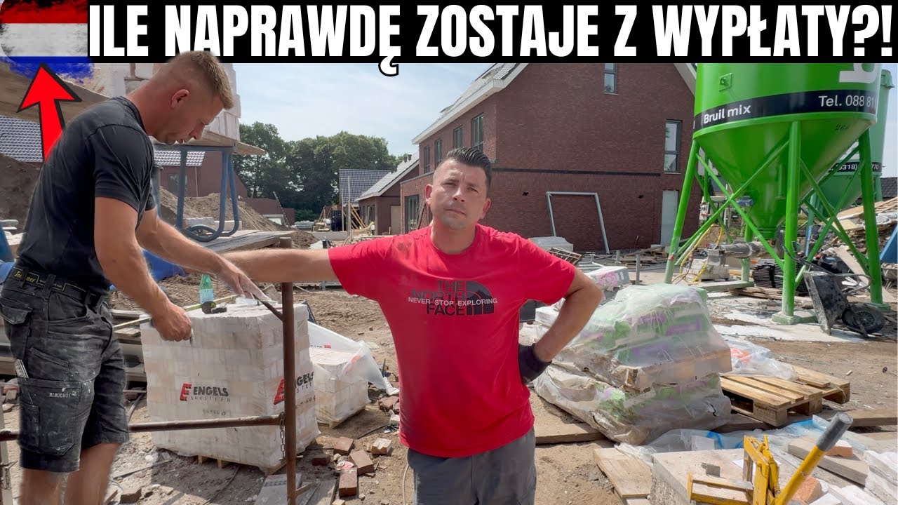 Sprawdzam ile zostaje z WYPŁATY budowlanka HOLANDIA 2025