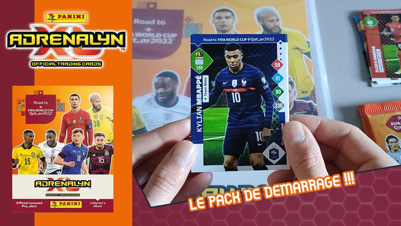 OUVERTURE DU PACK DE DÉMARRAGE PANINI ADRENALYN ROAD TO WORLD CUP 2022