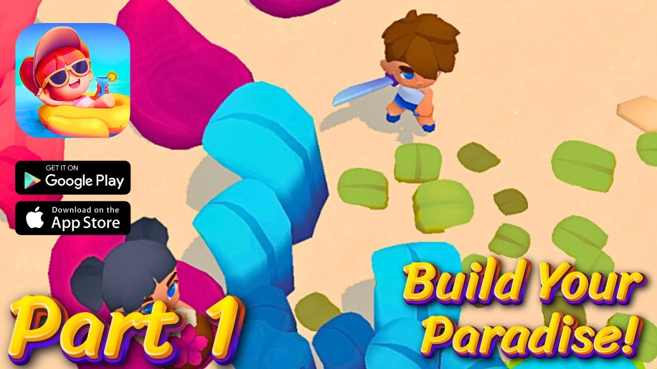 Bliss Bay Simulator Gameplay Walkthrough Part 1 - Building Your Water Park Empire! (iOS, Android)