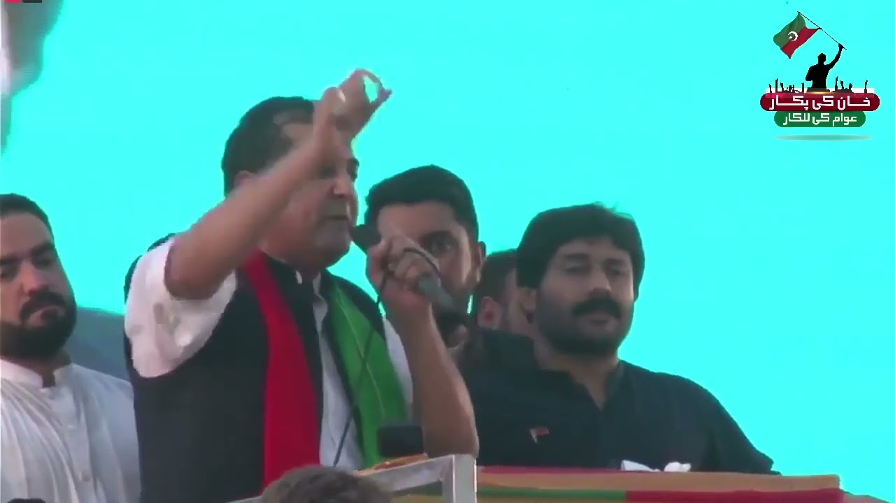 PTI Leader Khalid Khurshid Aggressive Speech at PTI's Power Show at Swabi