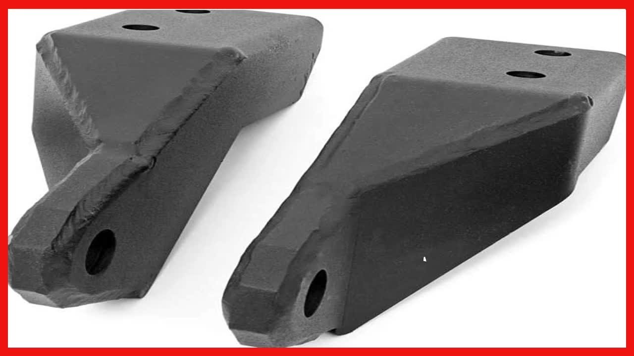 Rough Country Tow Hook Shackle Mounts for 2007-2021 Toyota Tundra - RS146 , Black