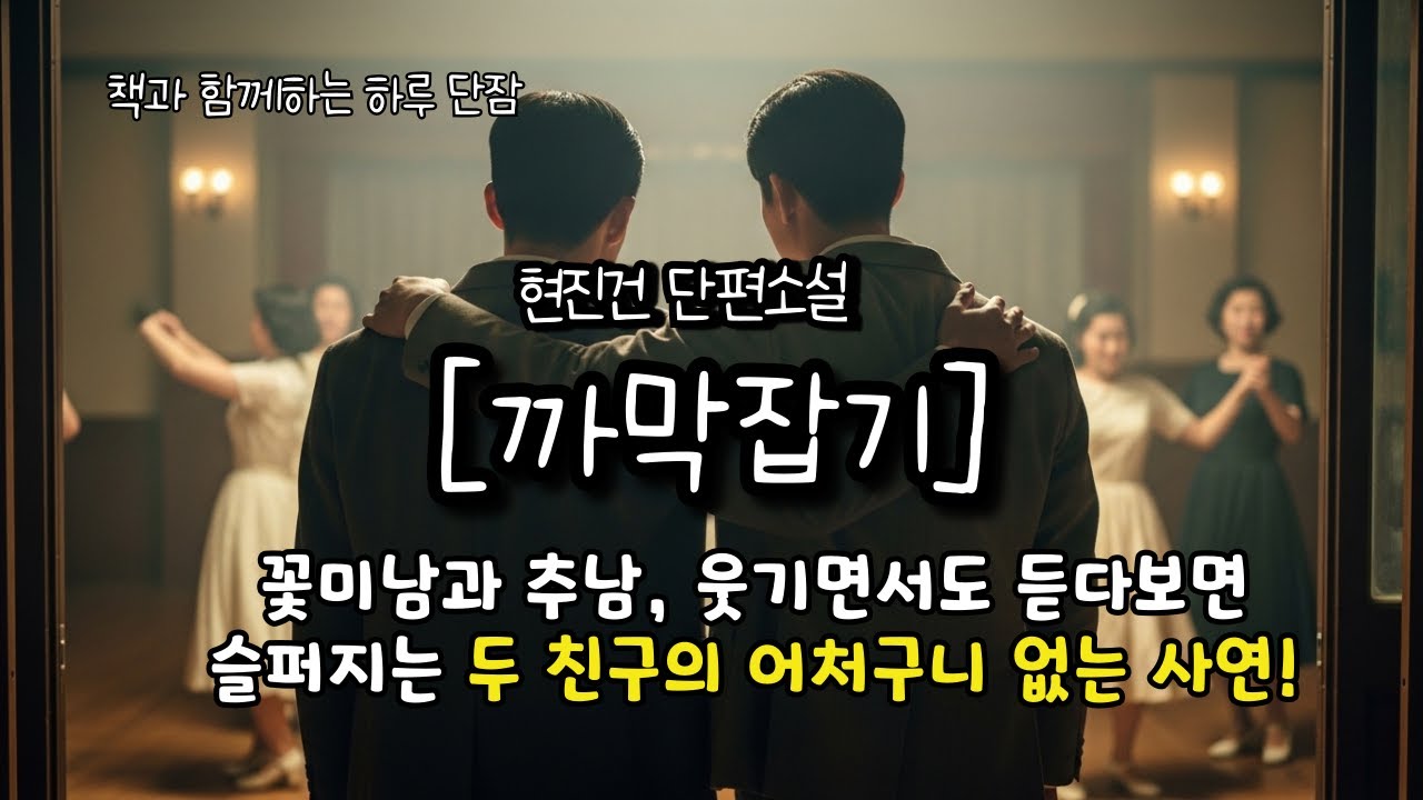 꽃미남과 추남, 웃기면서도&nbsp;듣다보면 슬퍼지는&nbsp;두 친구의 어처구니 없는 사연! [까막잡기] 현진건  #책읽어주는남자 #오디오북  #책과함께하는하루단잠