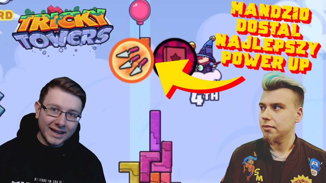 MANDZIO DOSTAŁ NAJPOTĘŻNIEJSZY POWER UP W TRICKY TOWERS