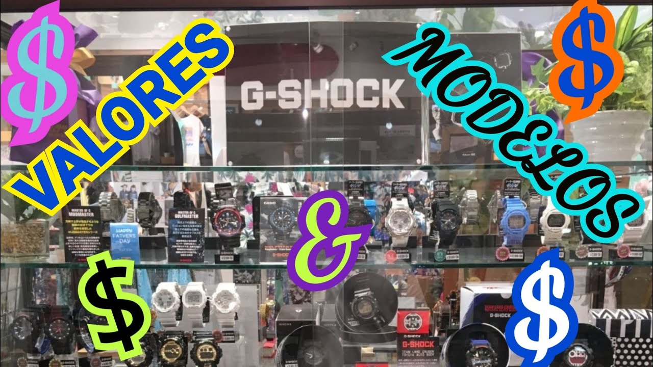 Relógio G-SHOK-Os preços dos relógios Casio modelo G-SHOCK-Valores de relógios no Japão