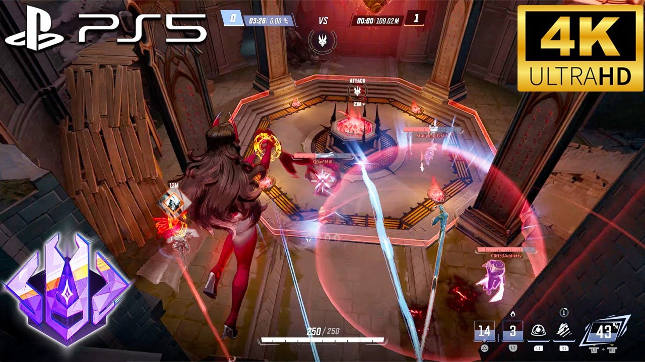 Marvel Rivals Scarlet Witch: соревновательный геймплей — Сближение в Центральном парке (PS5 4K)