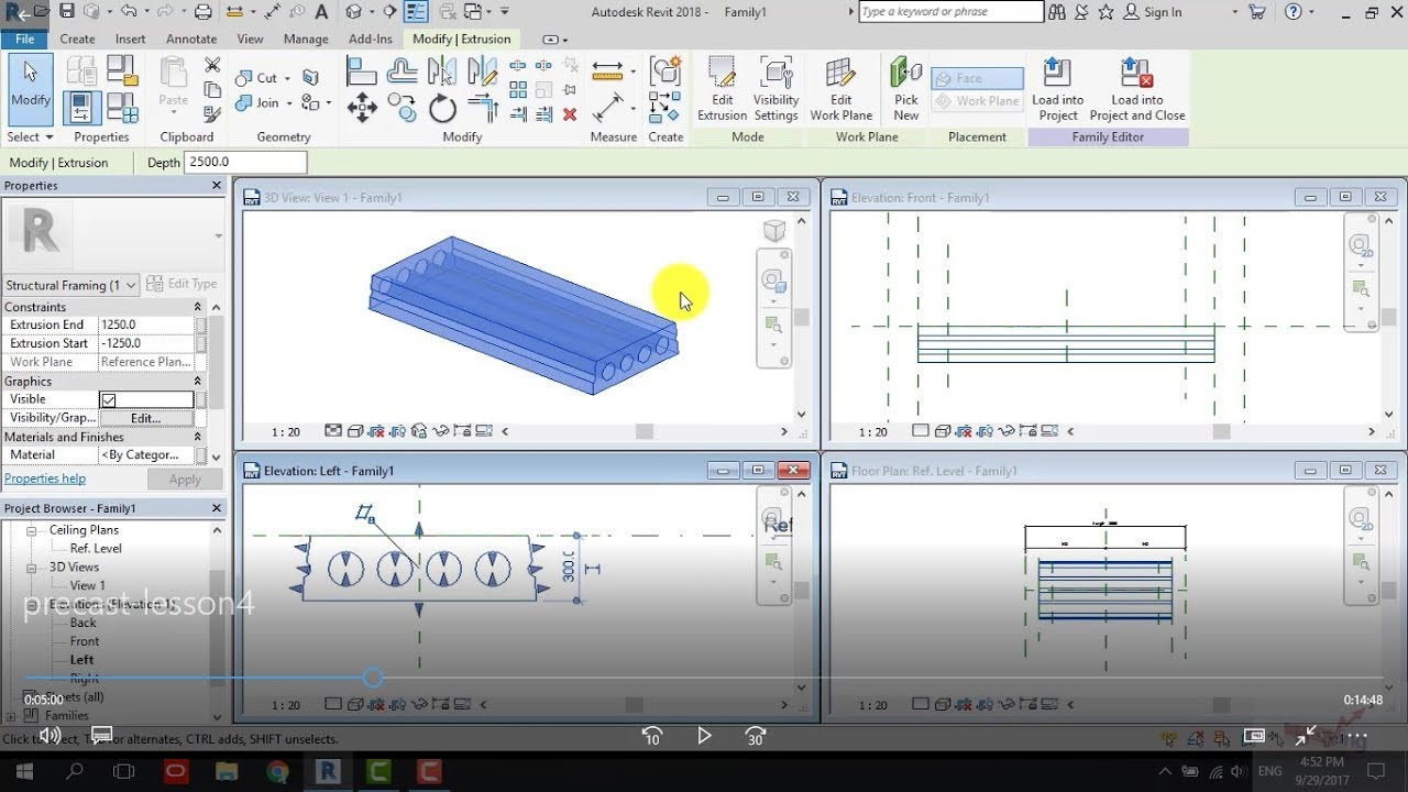 Hollow Core Slab in Revit | Precast Concrete Modeling & Shop Drawings  lesson 4