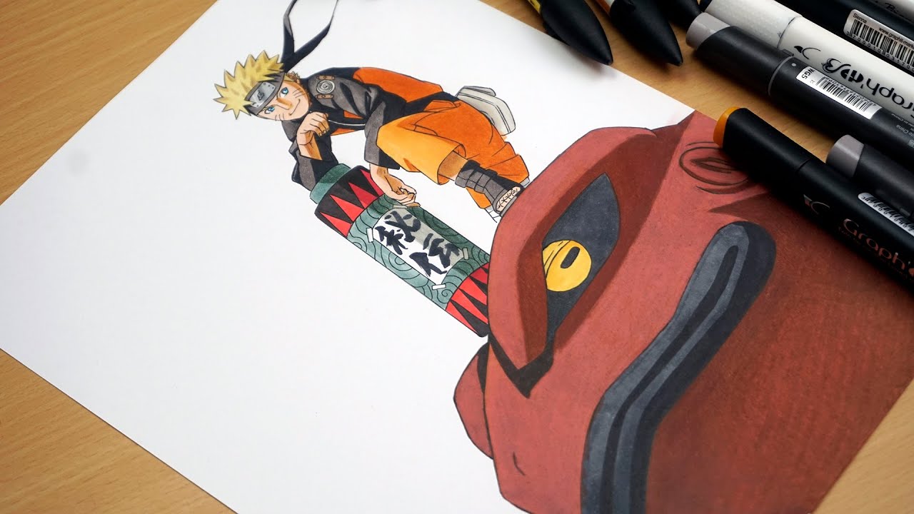 Drawing Naruto And Gamakichi