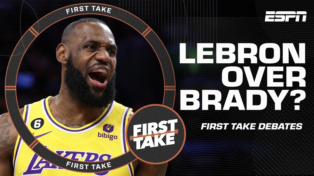 I would put Tom Brady even HIGHER! - Tannenbaum talks LeBron-Brady on ESPN 100 list | First Take