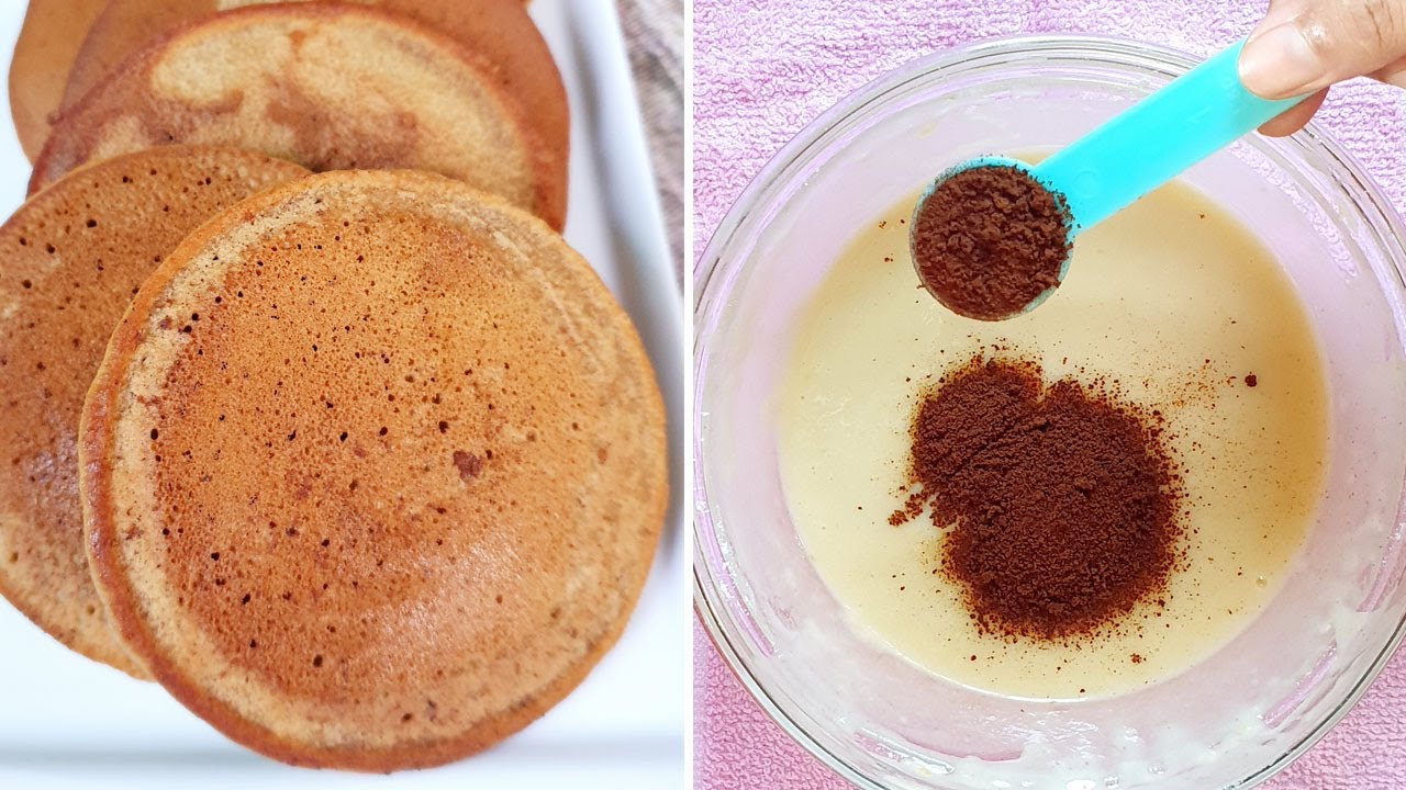 Coffee Pancakes Easy Recipe | Homemade Pancakes | Oliver Kitchen