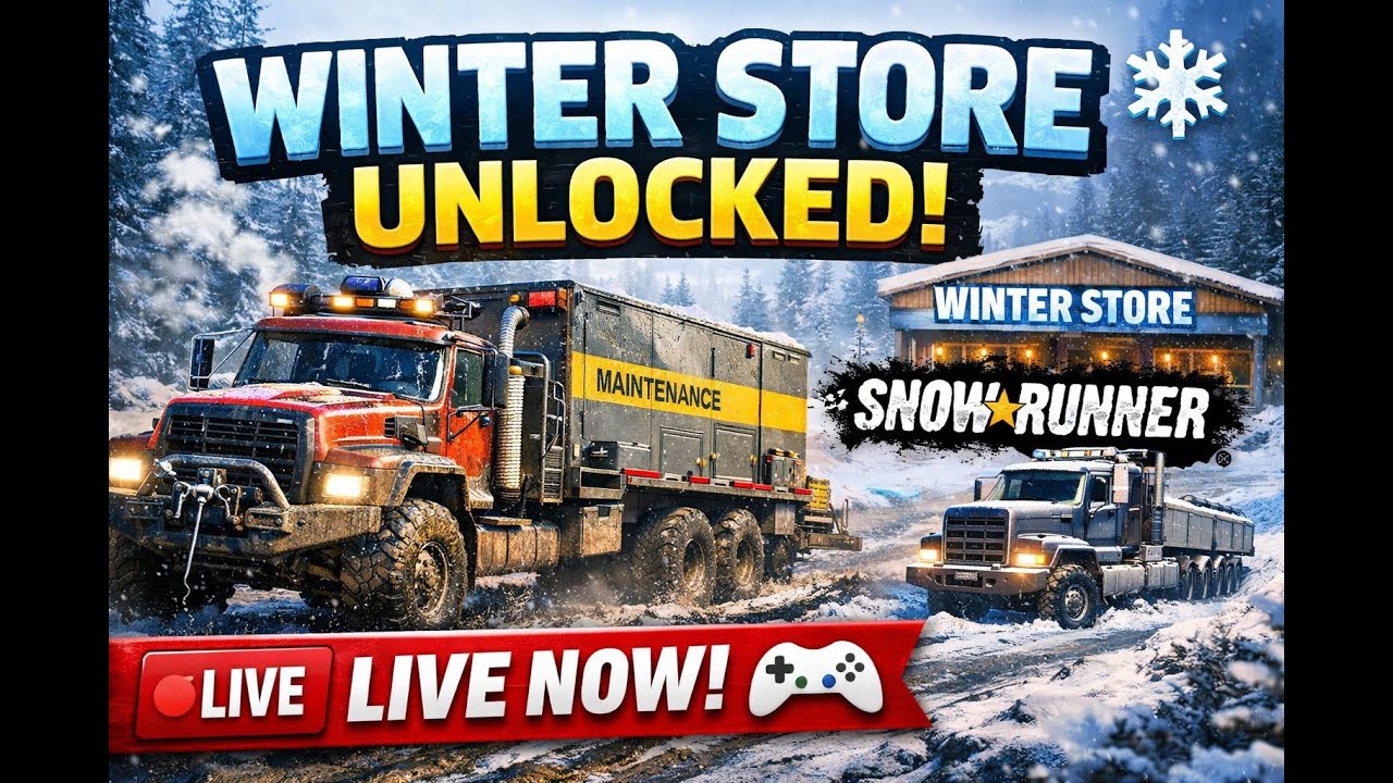 🔴 LIVE | Winter Store Unlock in Smithville Dam ❄️ | Logistics Base Maintenance Trailer Delivery 🚛